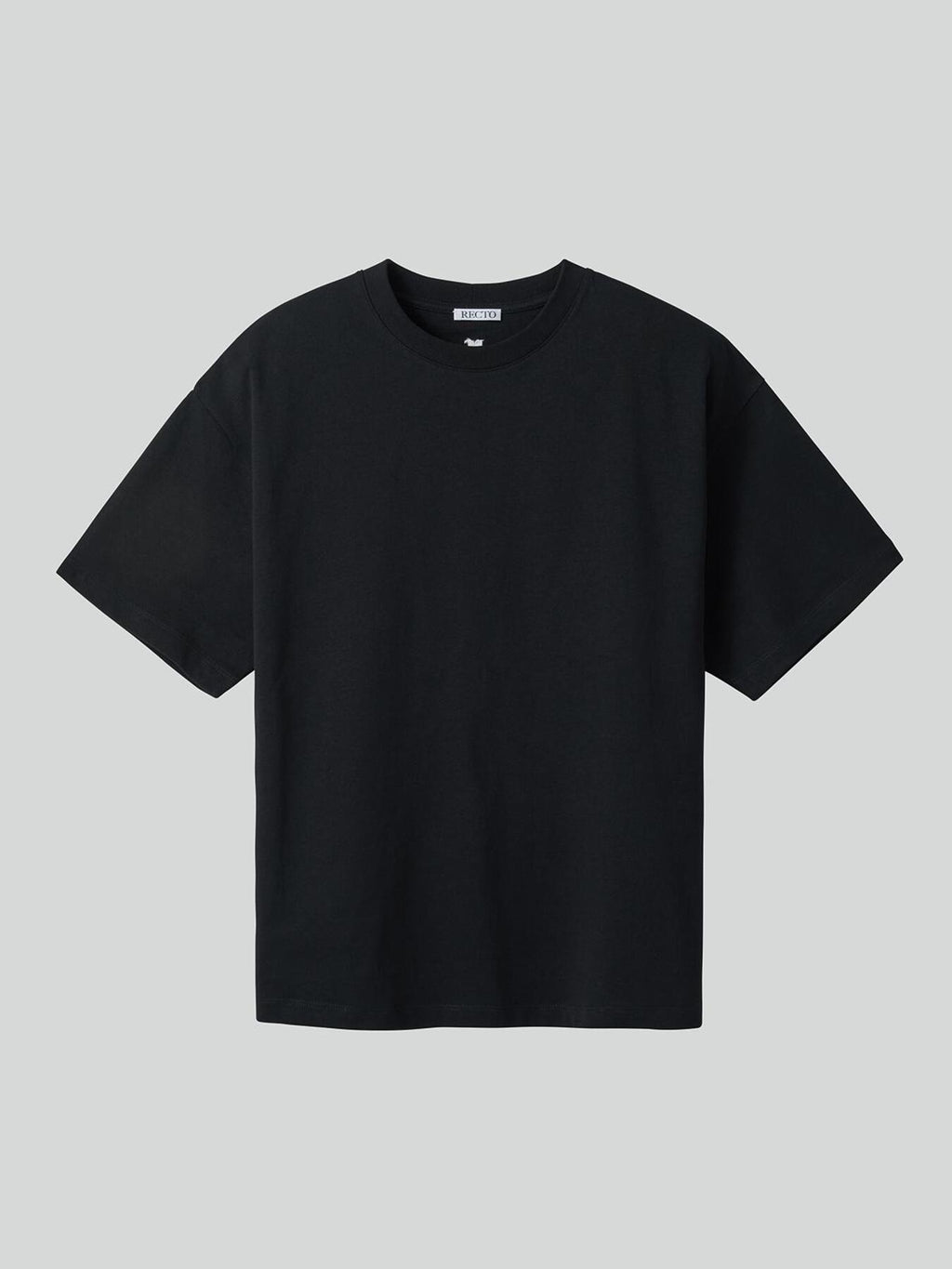 Round Neck Cotton T-Shirt (Black)