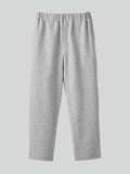 Wide Banding Loose Fit Sweatpants (Melange Grey)