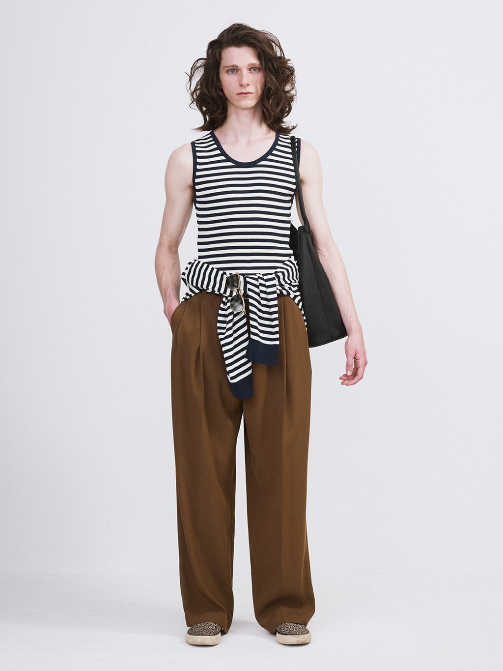 Marina Summer Knit Tank Top (Navy)