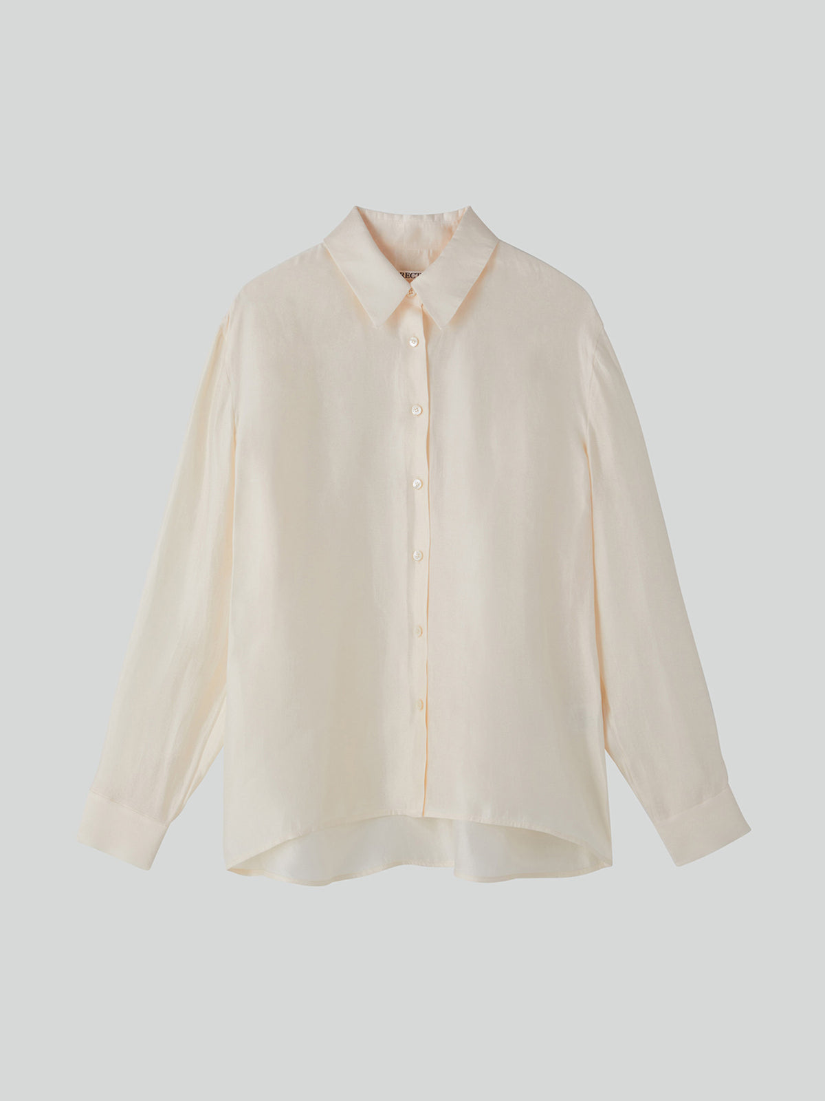 Oversized Sheer Shirt (Cream)