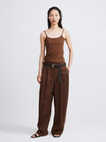 Slim Fit Long Top (Brown Sugar)