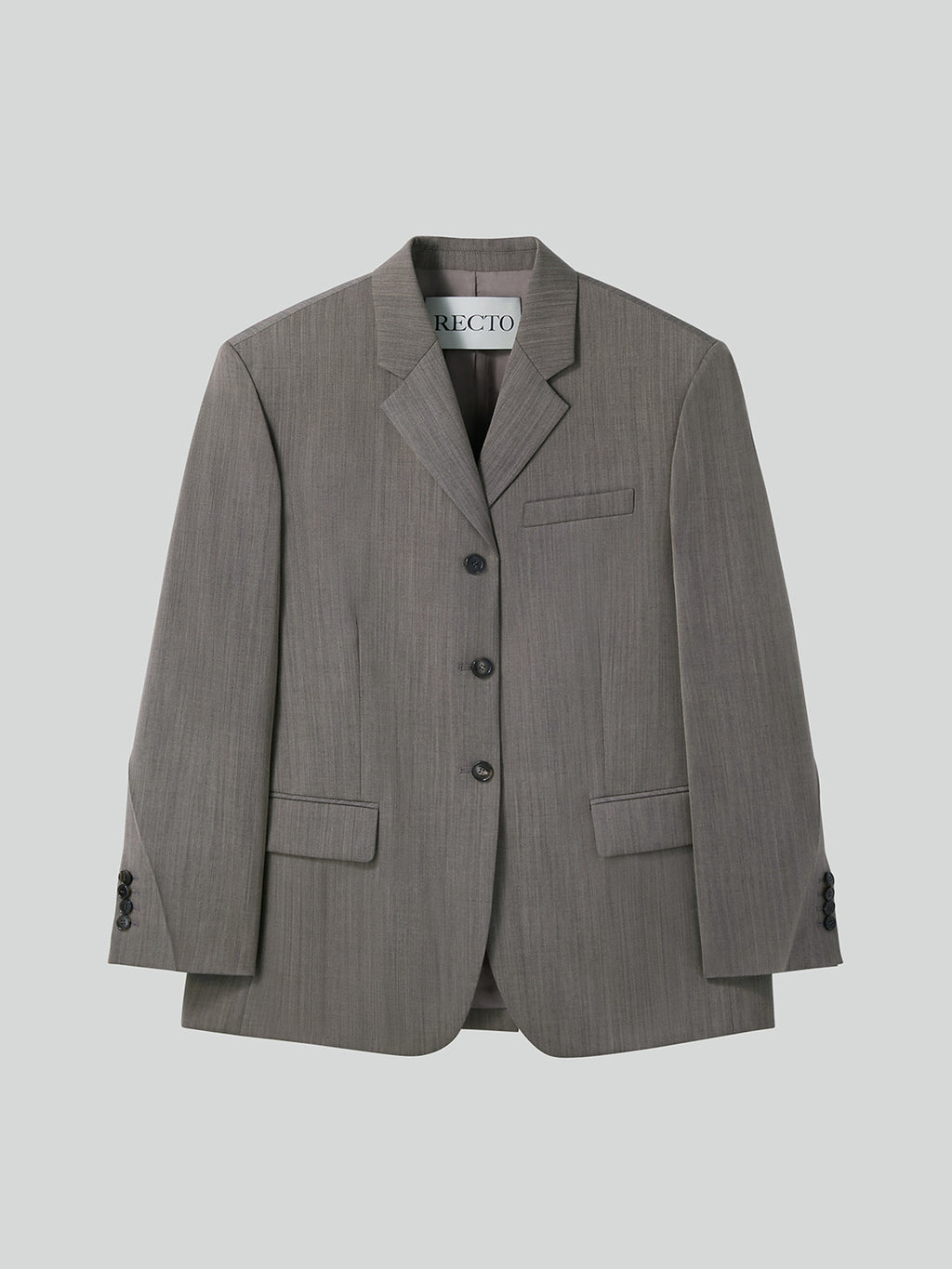 Classic Single Suit Jacket (Sepia)