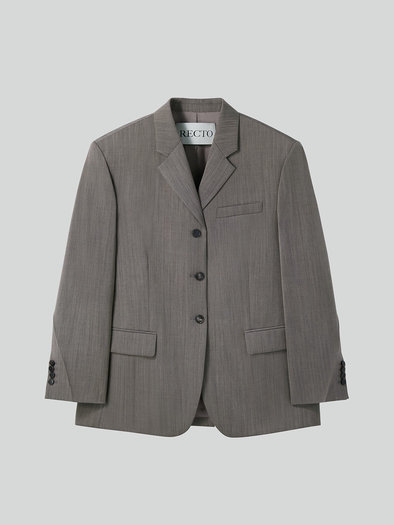 Classic Single Suit Jacket (Sepia)