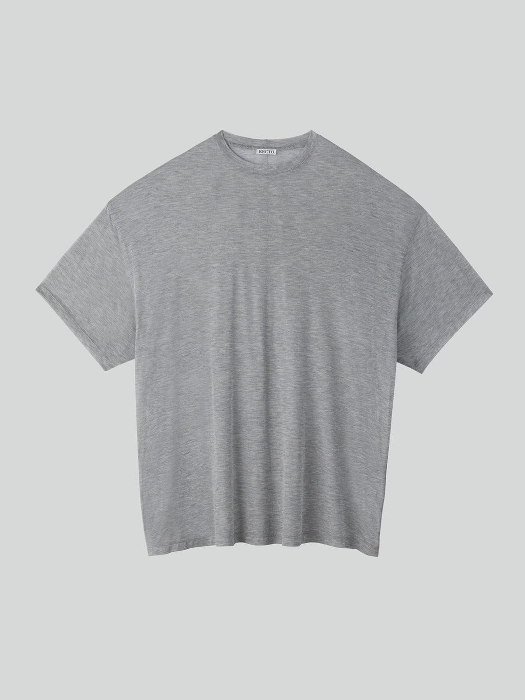 Oversized Sheer T-Shirt (Melange Grey)