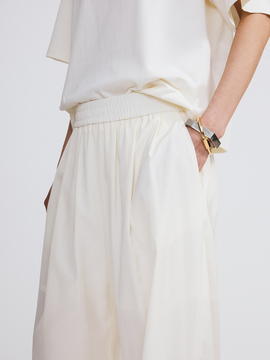 Banding Jogger Suit Pants (Ivory)