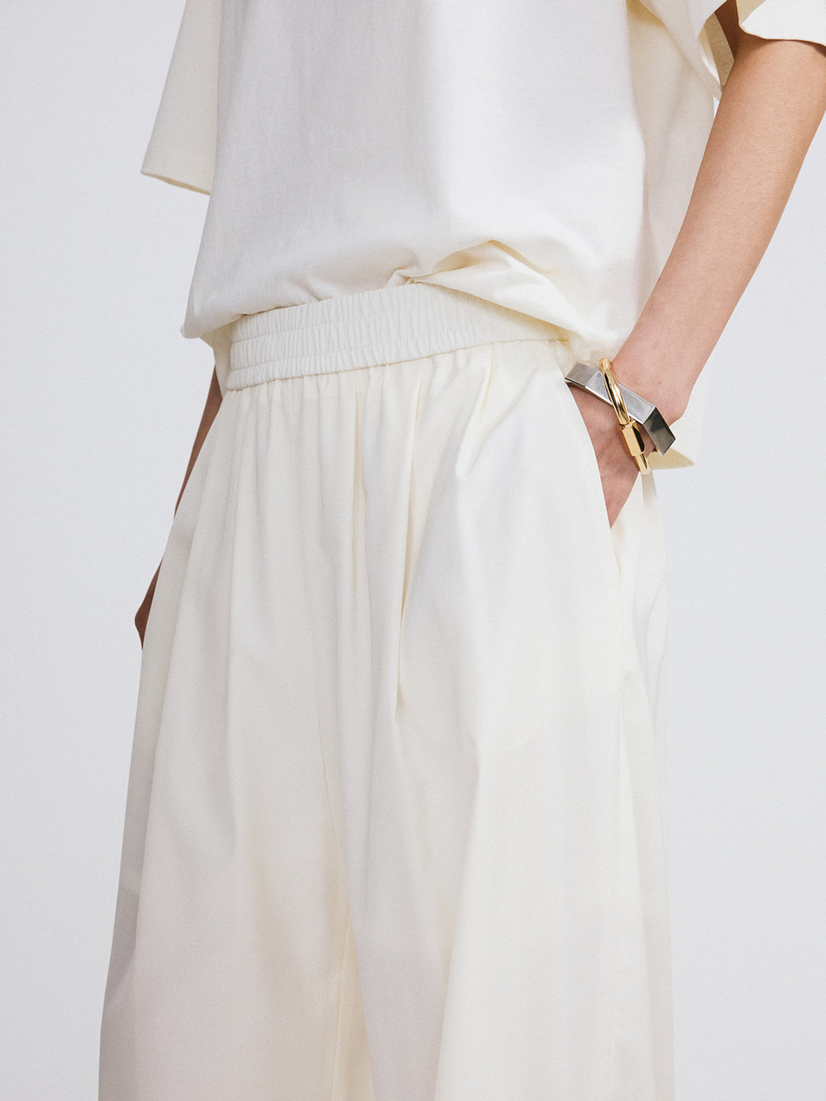 Banding Jogger Suit Pants (Ivory)