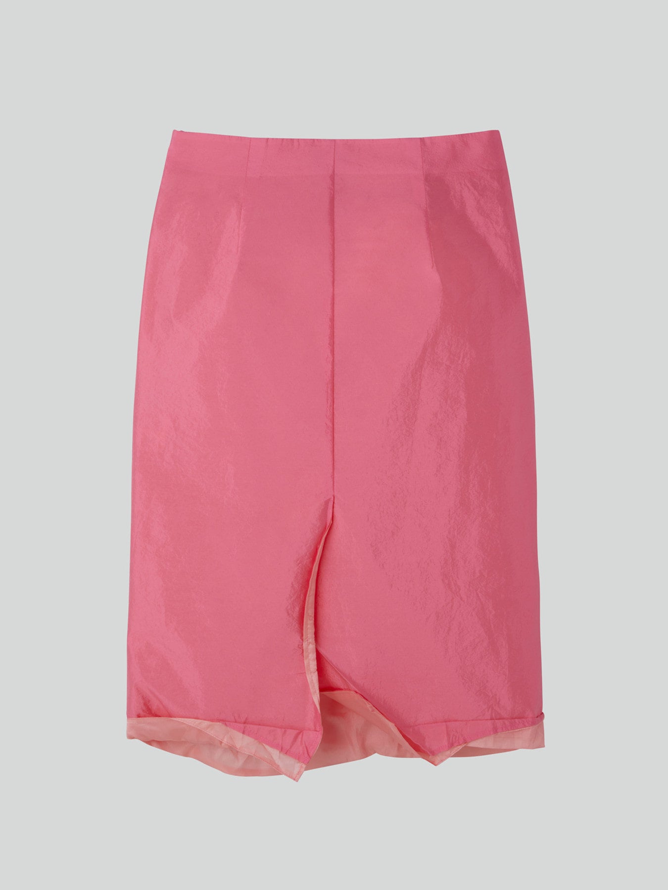 Layered Detail Midi Skirt (Pink)