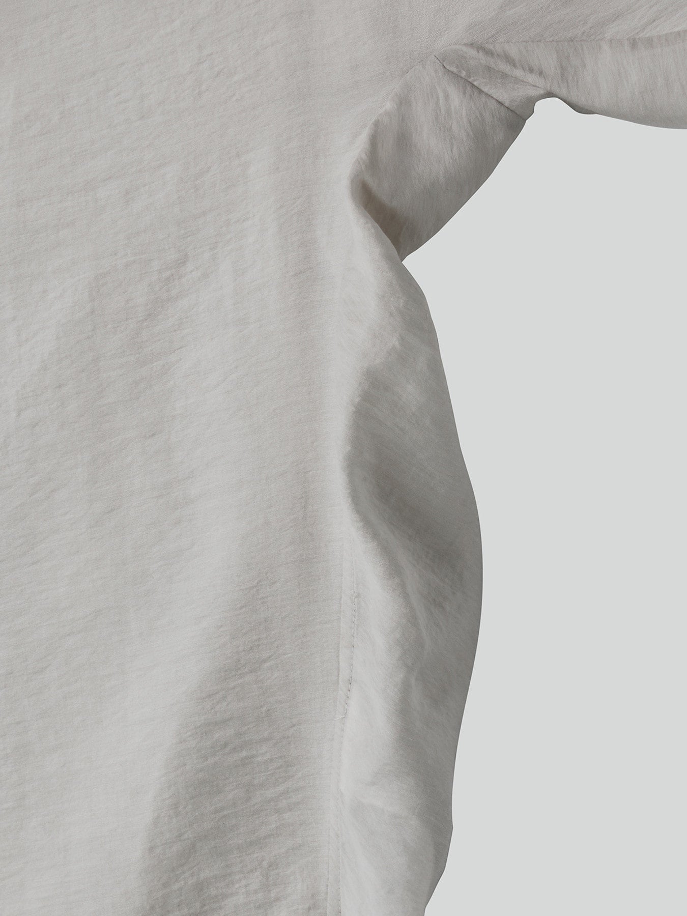 Silk Blend Volume Shirt (Light Taupe)