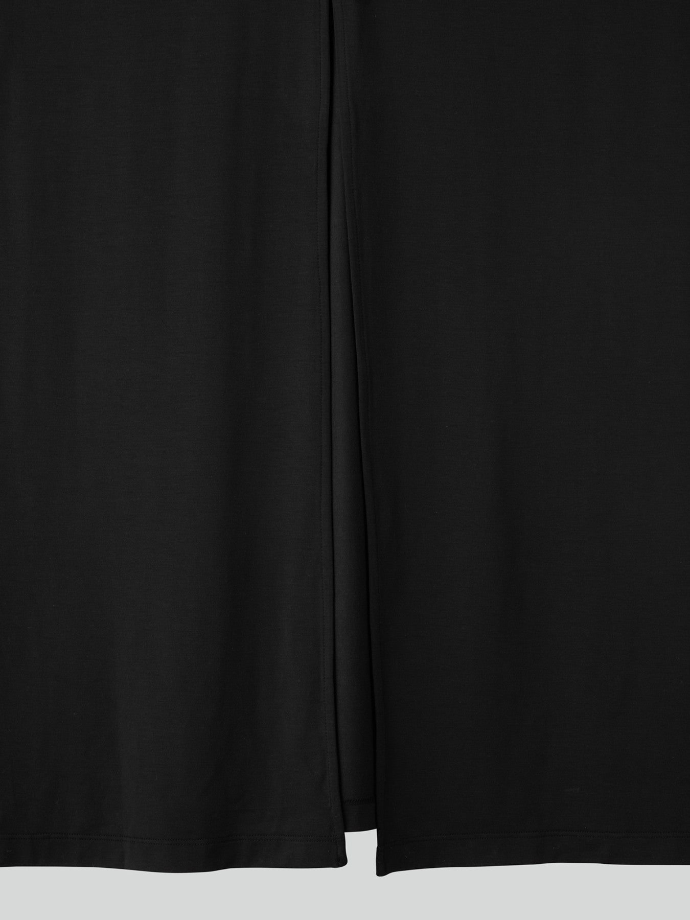 Open Back Jersey Long Top (Black)