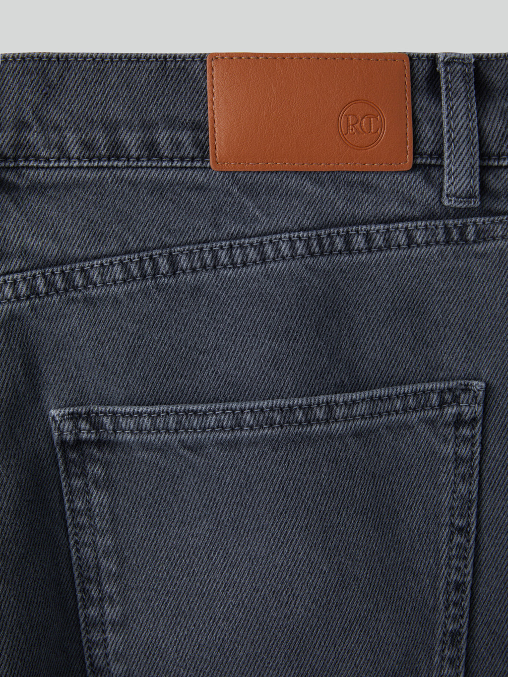 Regular Fit Denim Pants Men (Dark Grey)