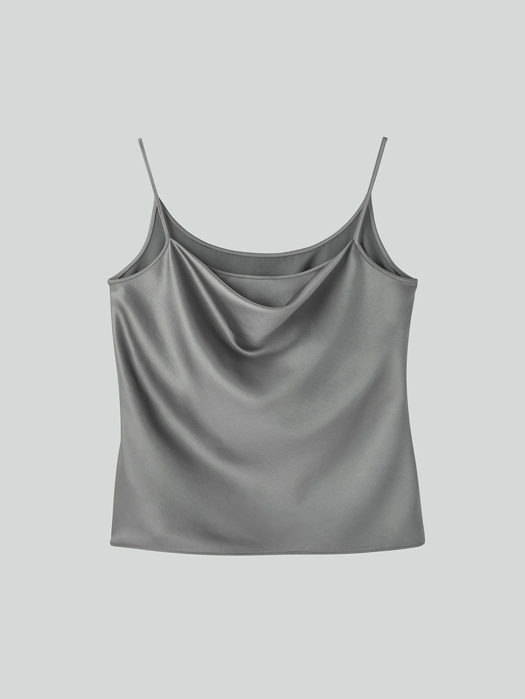 Back Drape Camisole Top (Stone Grey)