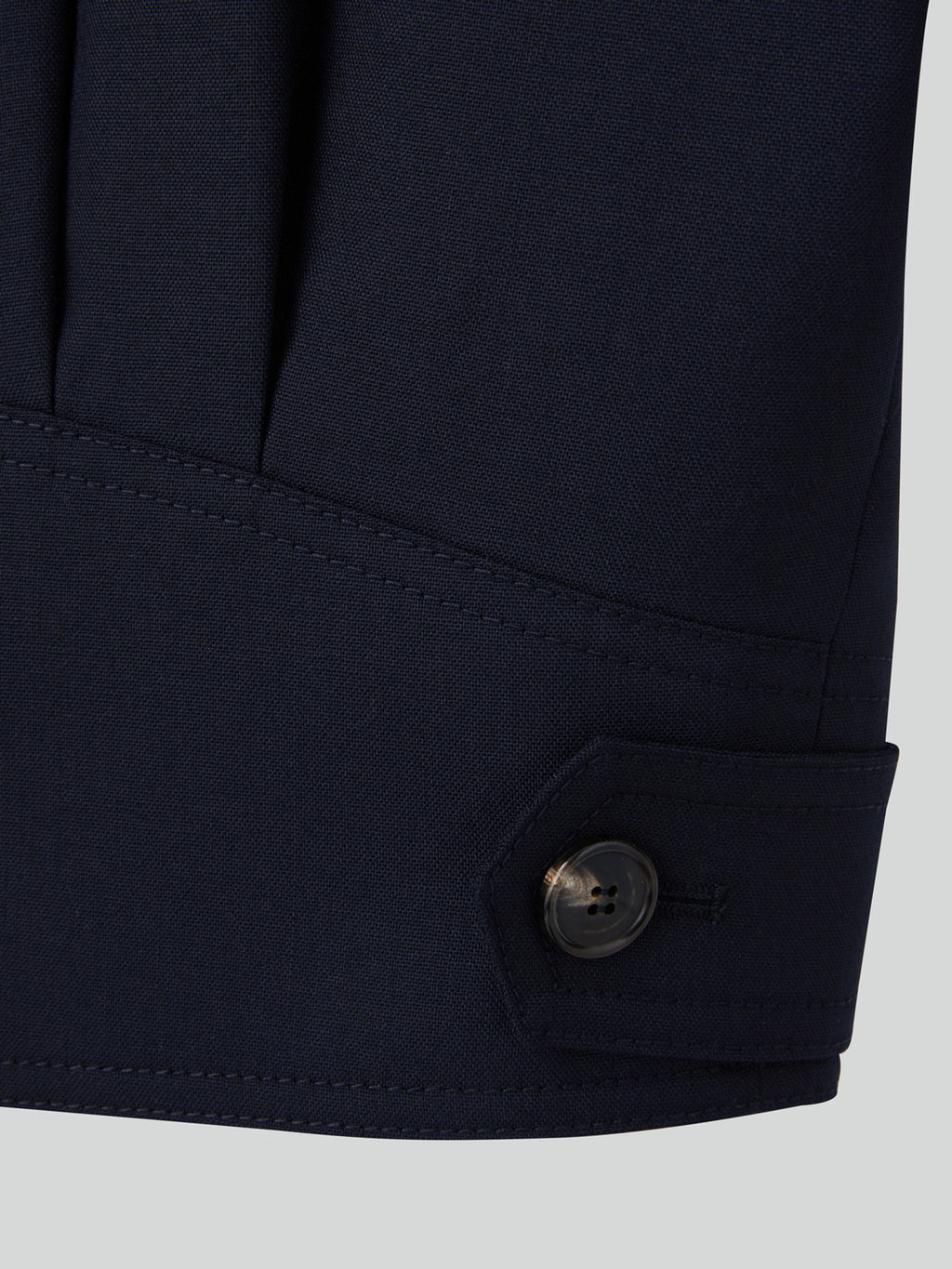 Double Breasted Short Jumper (Dark Navy)