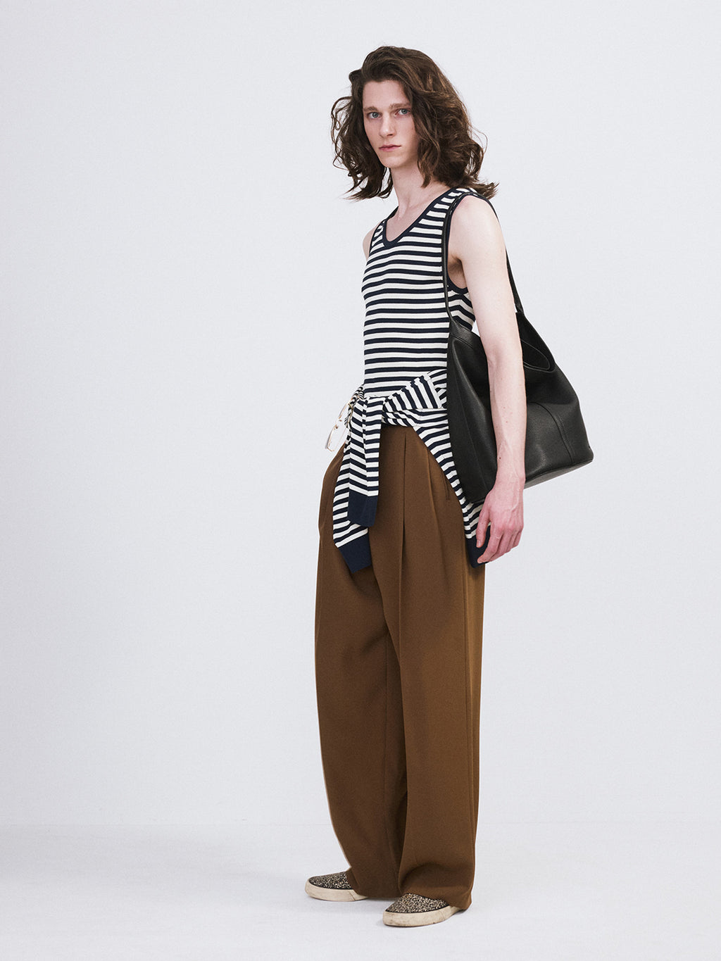 Marina Summer Knit Tank Top (Navy)