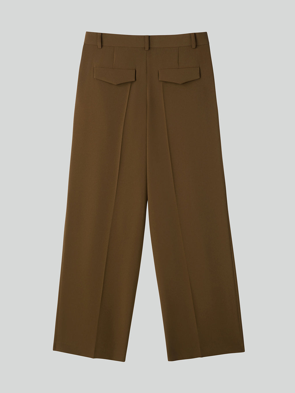 Fluid Tuck Detail Suit Pants (Ochre)