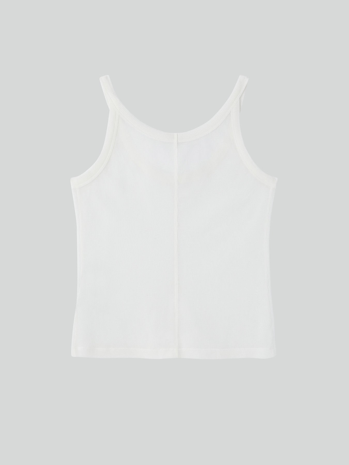Sheer Jersey Tank Top (Off White)