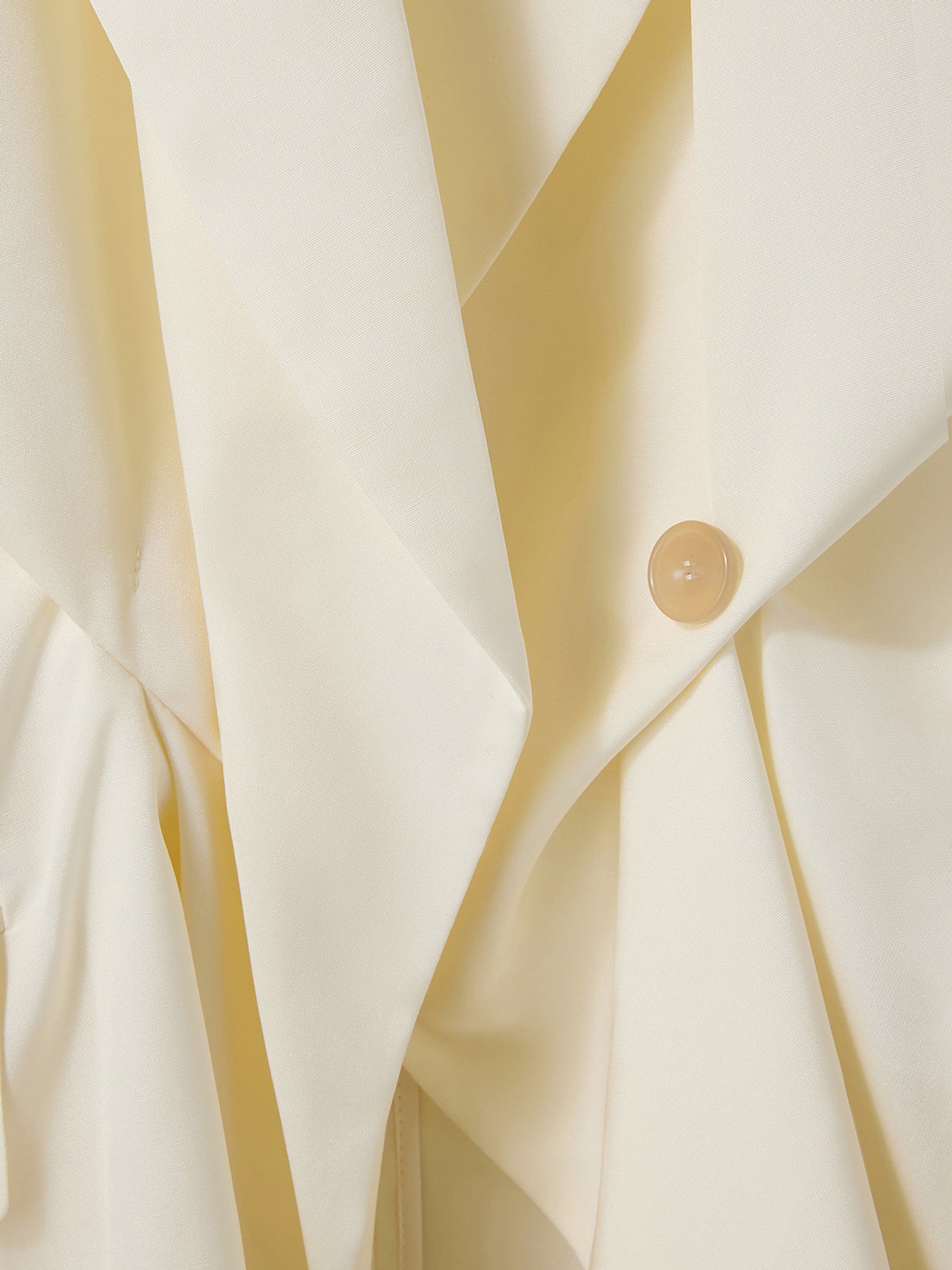 Drape Detail Suit Jacket (Ivory)
