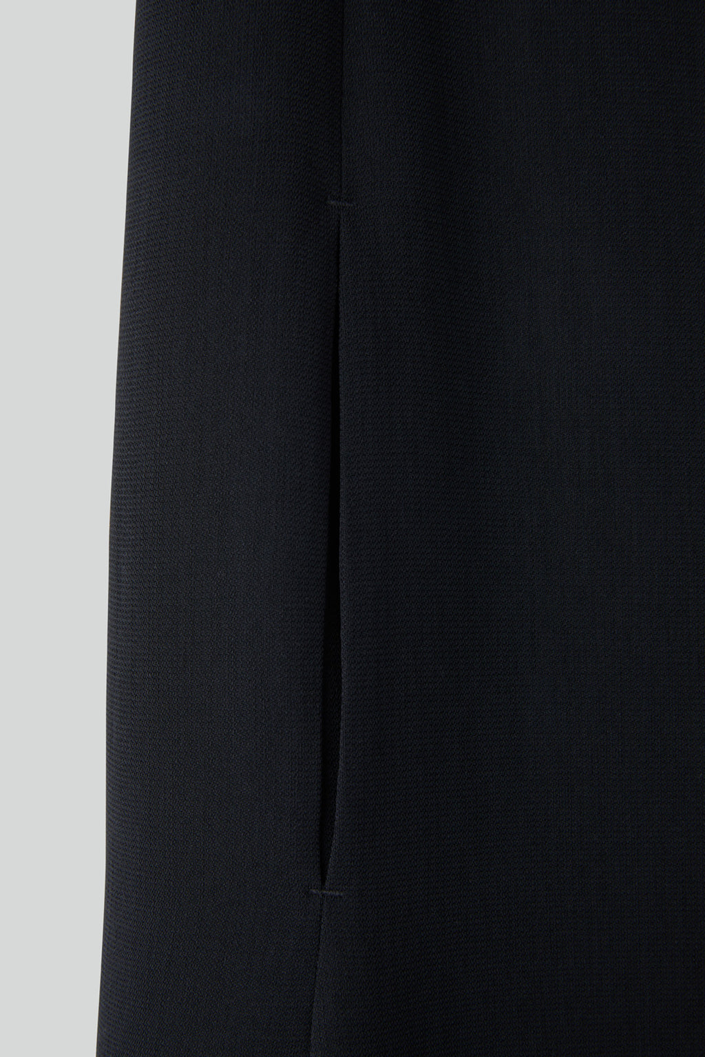 Turn-Up Sleeves Dress (Black)
