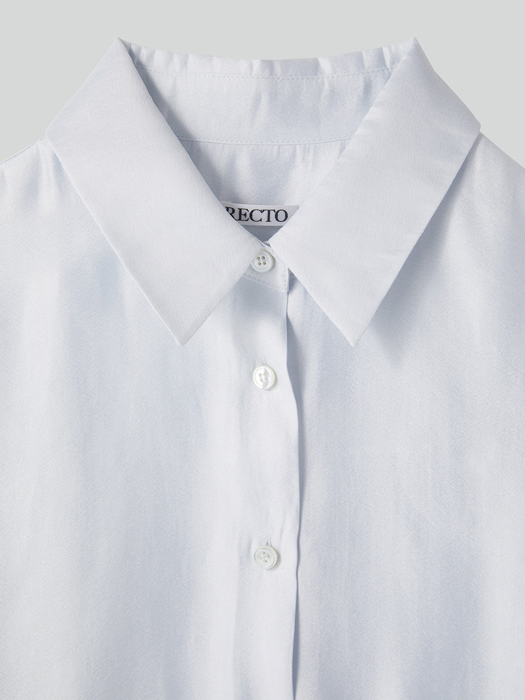 Oversized Sheer Shirt (White Grey)