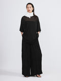 Oversized Sheer T-Shirt (Black)