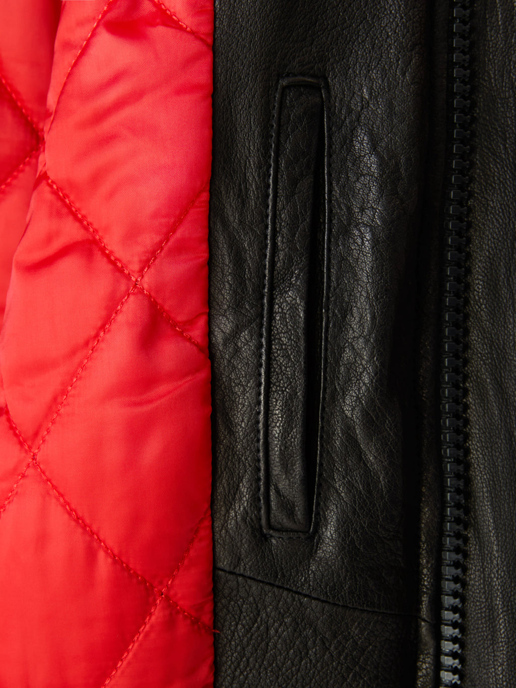 Ben Crinkle Leather Jumper (Black)