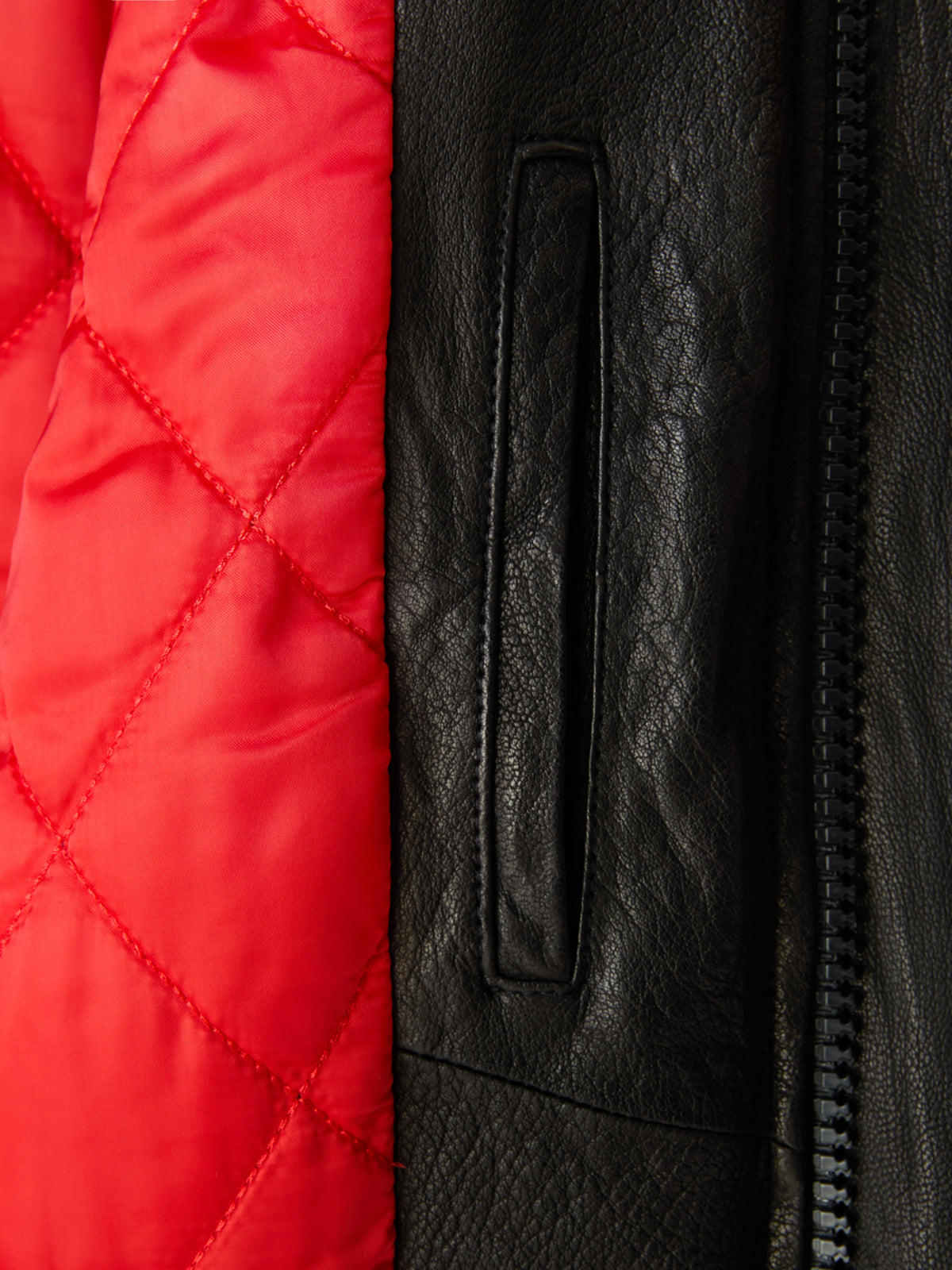 Ben Crinkle Leather Jumper (Black)