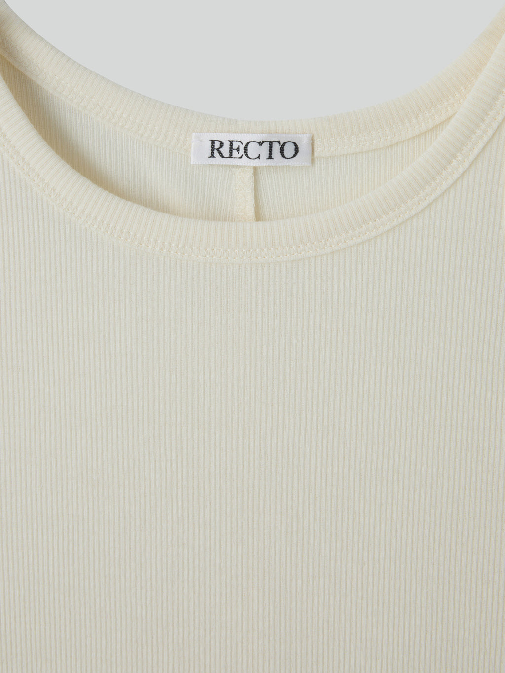 Deep Scoop Tank Top (Cream)