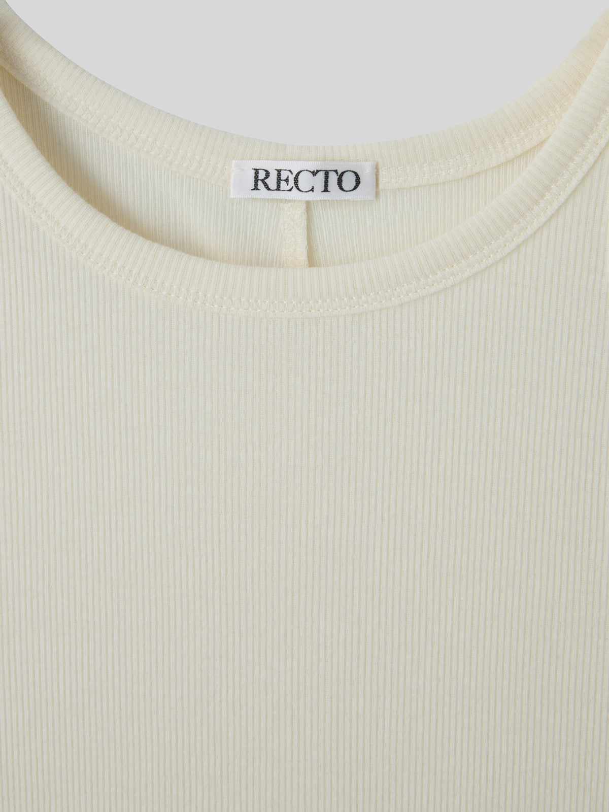 Deep Scoop Tank Top (Cream)