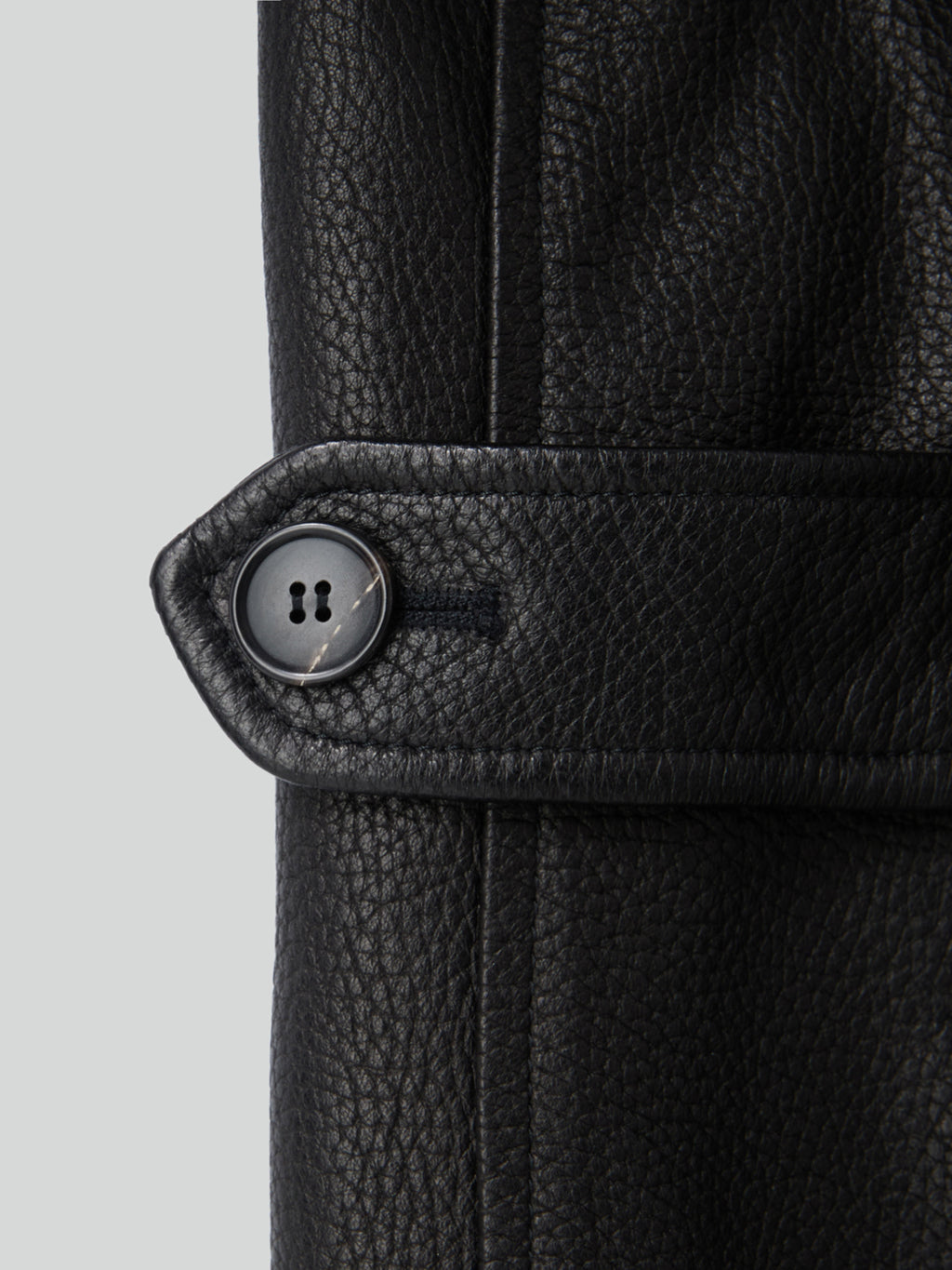 Vintage Leather Chore Jacket (Black)
