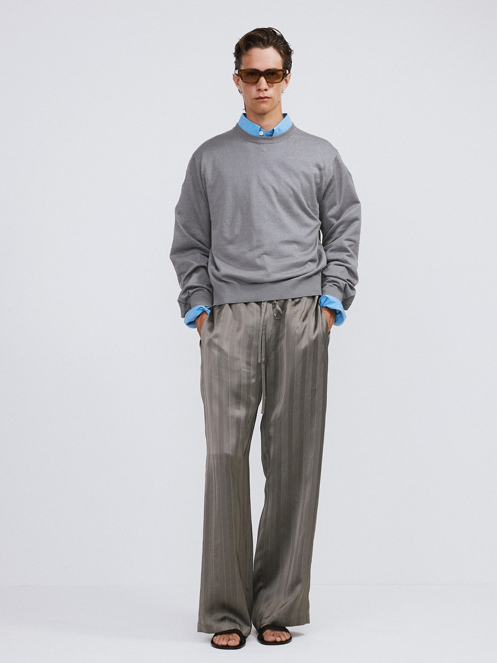 Silky Lounge Pants (Midnight Grey)