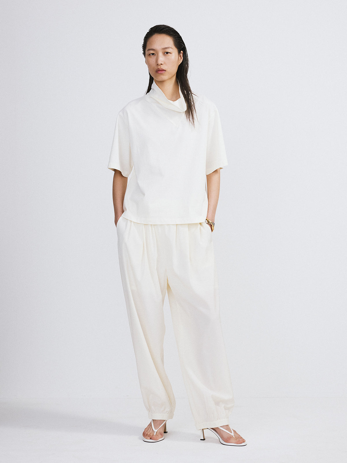 Banding Jogger Suit Pants (Ivory)