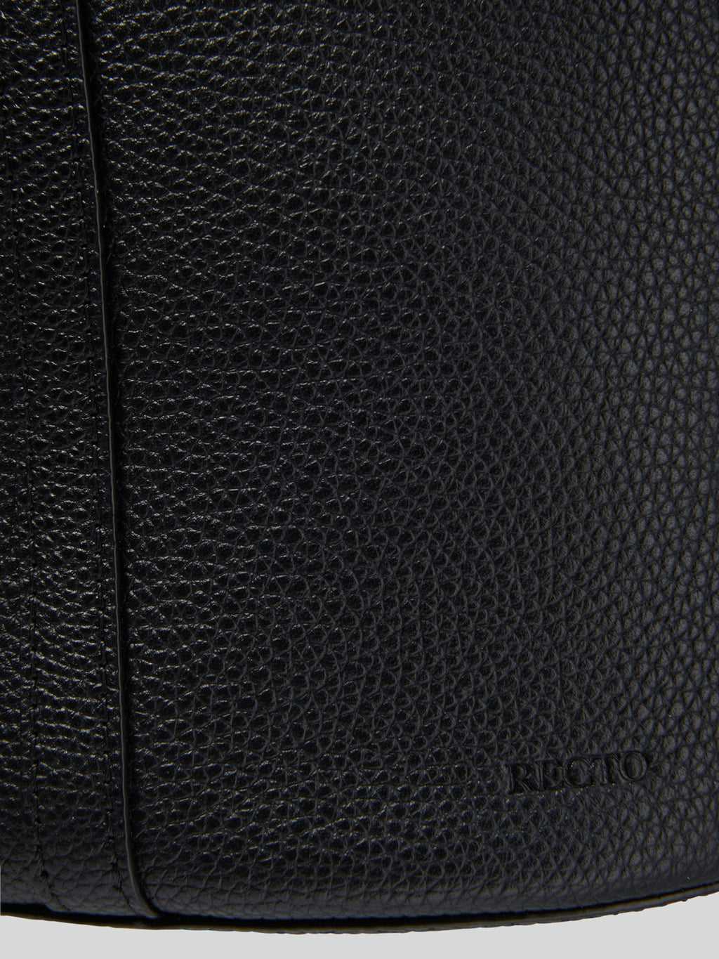 21 Leather Bucket Bag Small (Black)