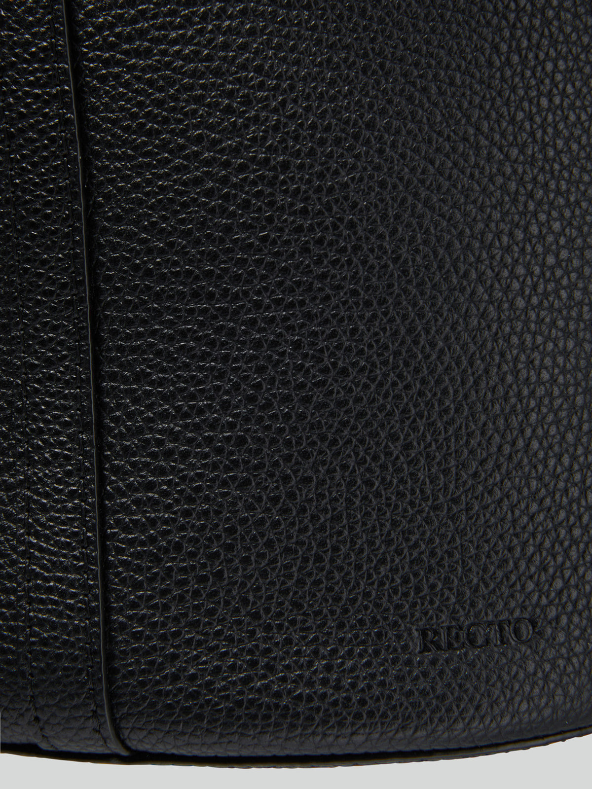 21 Leather Bucket Bag Small (Black)