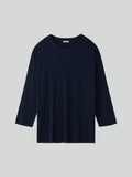 Wool Blend Loose Top (Indigo Navy)