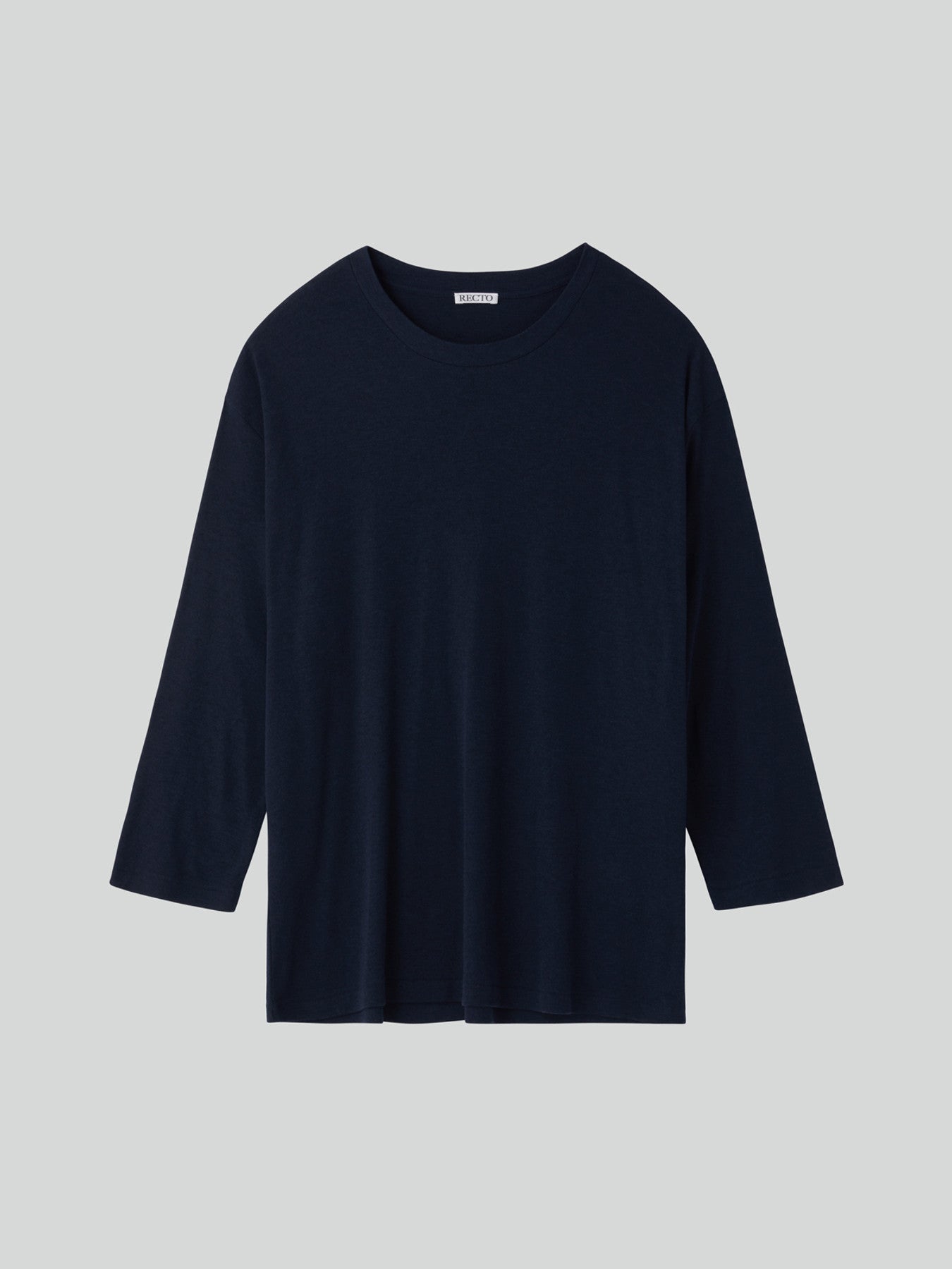 Wool Blend Loose Top (Indigo Navy)