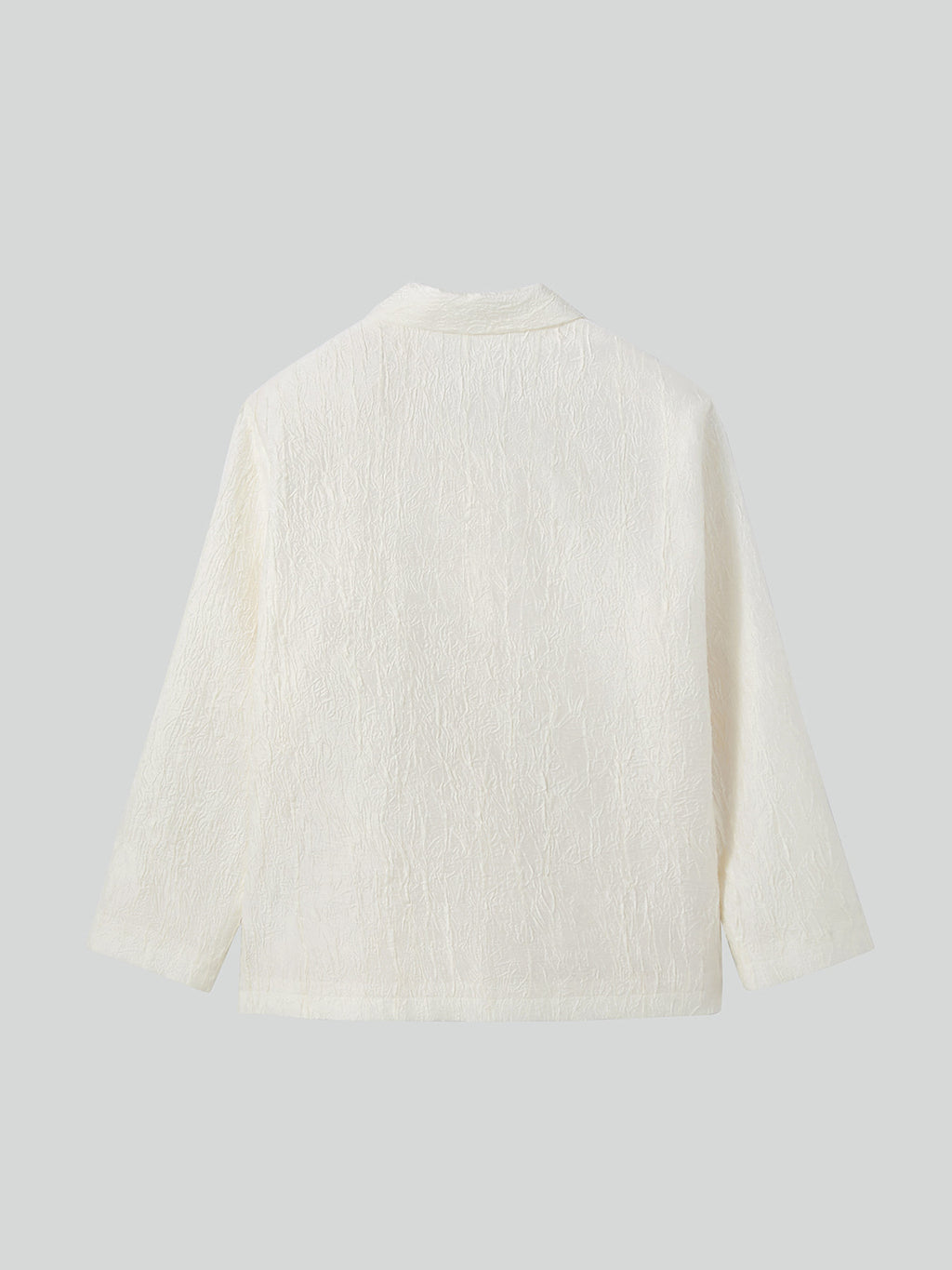 Wrinkled Lounge Shirt (Bean Ivory)