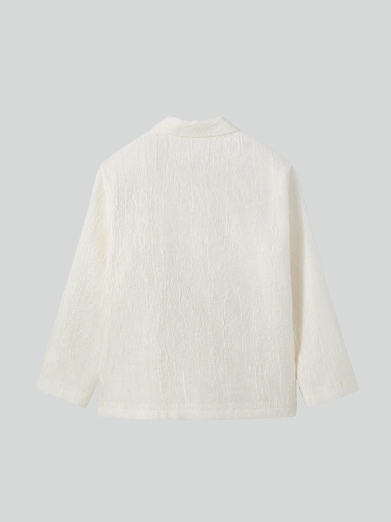 Wrinkled Lounge Shirt (Bean Ivory)