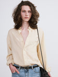 Wrinkled Fluid Shirt (Butter Beige)