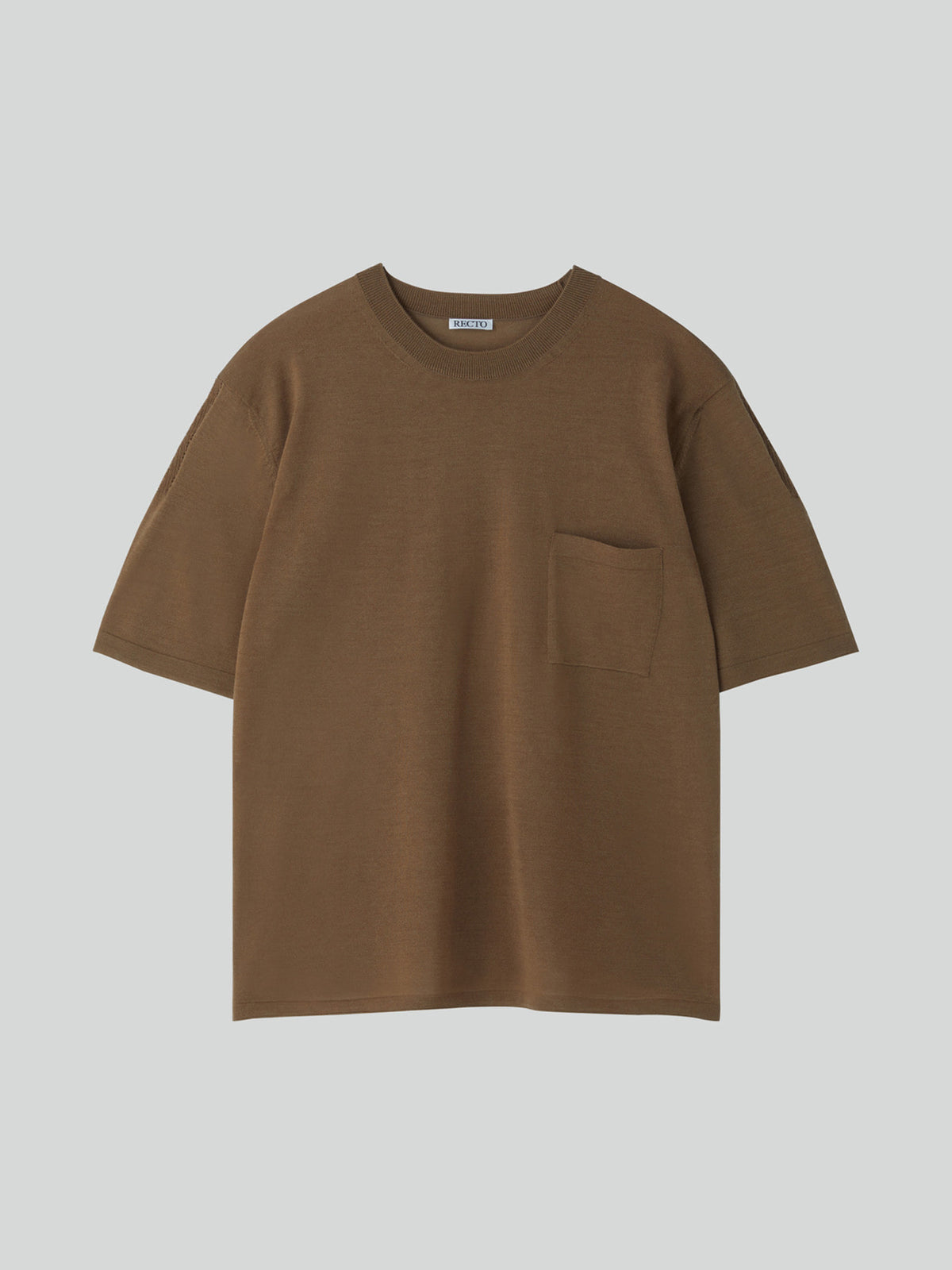 Pocket Wool Knit Top (Ochre)