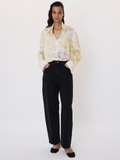 90’s High-Rise Curved Leg Jeans (Black)