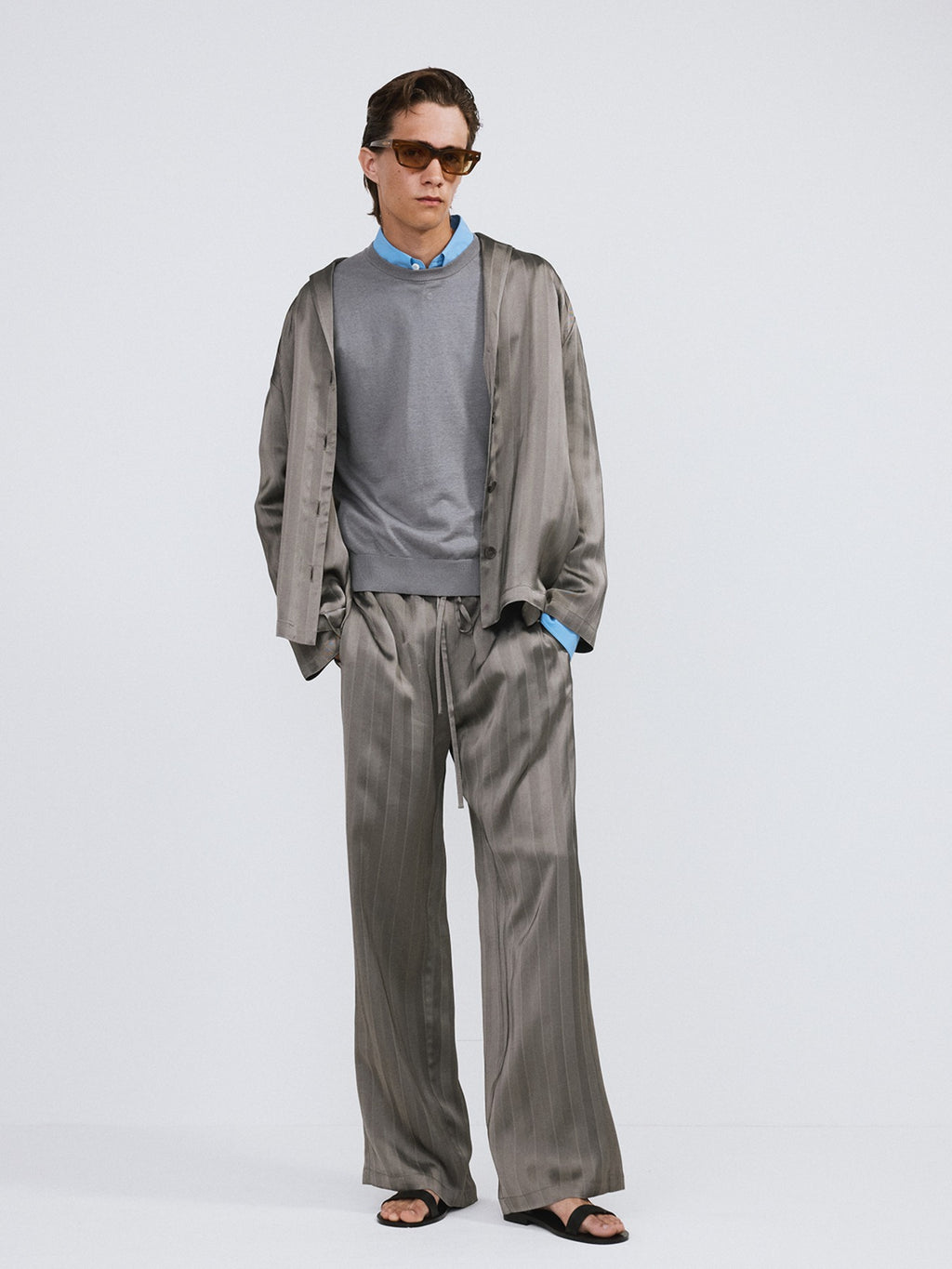 Silky Lounge Pants (Midnight Grey)