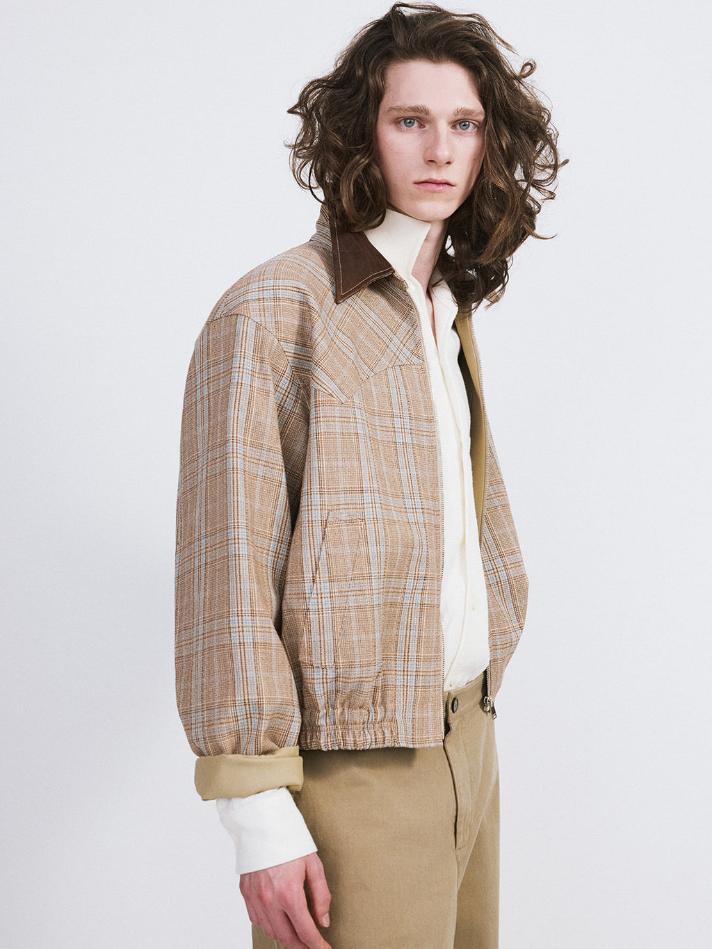 Vintage Check Jumper (Camel)