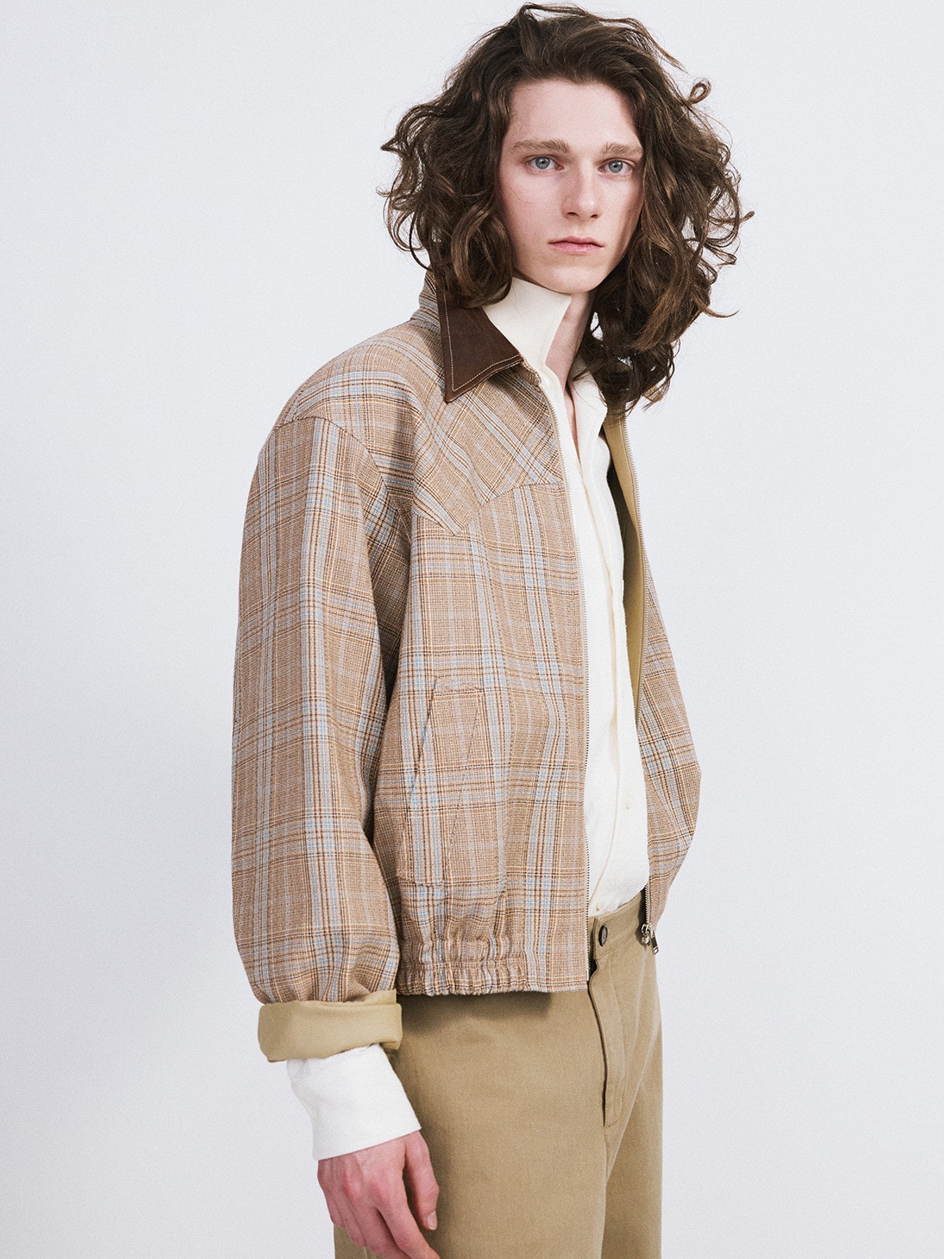 Vintage Check Jumper (Camel)