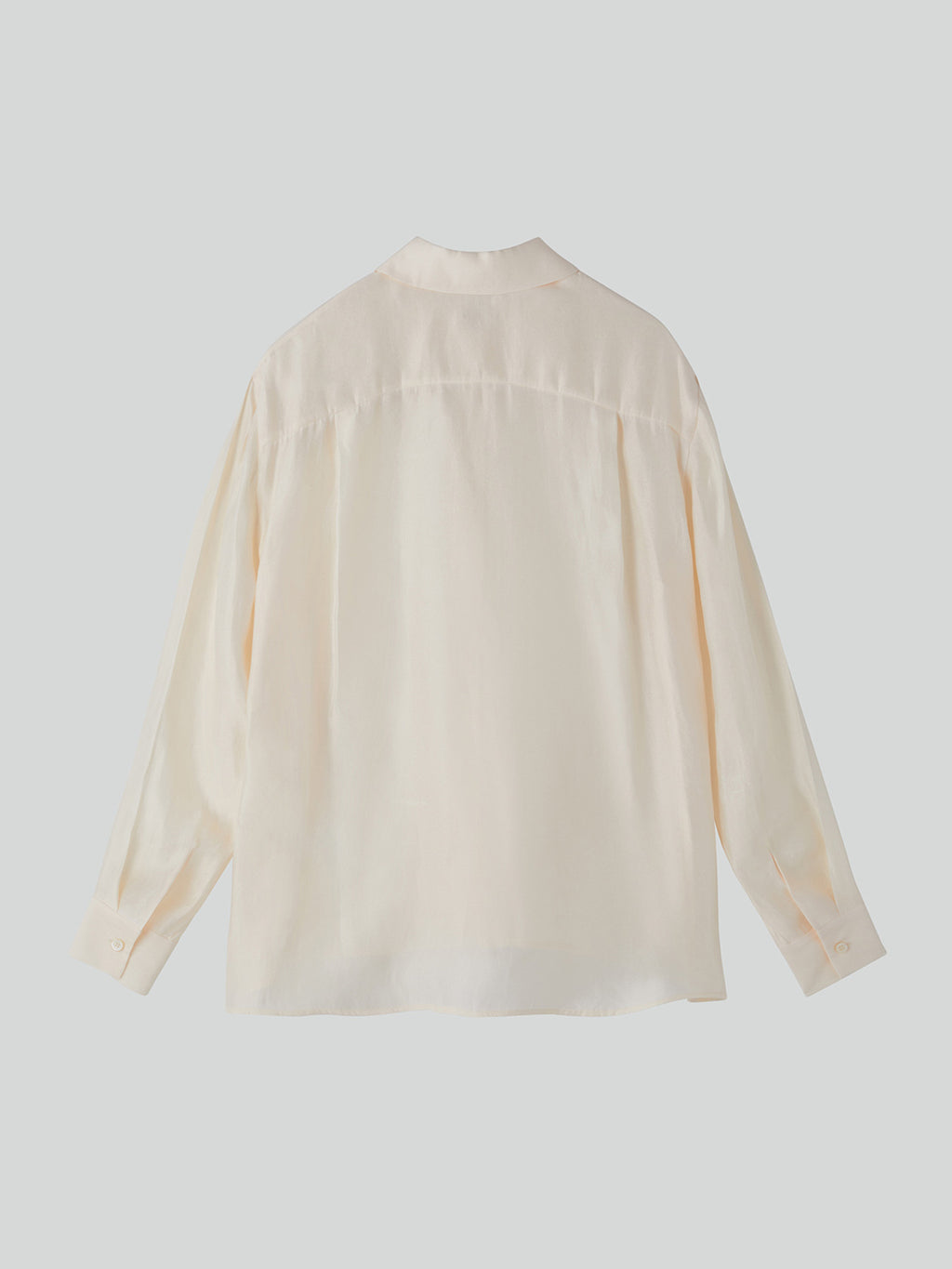 Oversized Sheer Shirt (Cream)