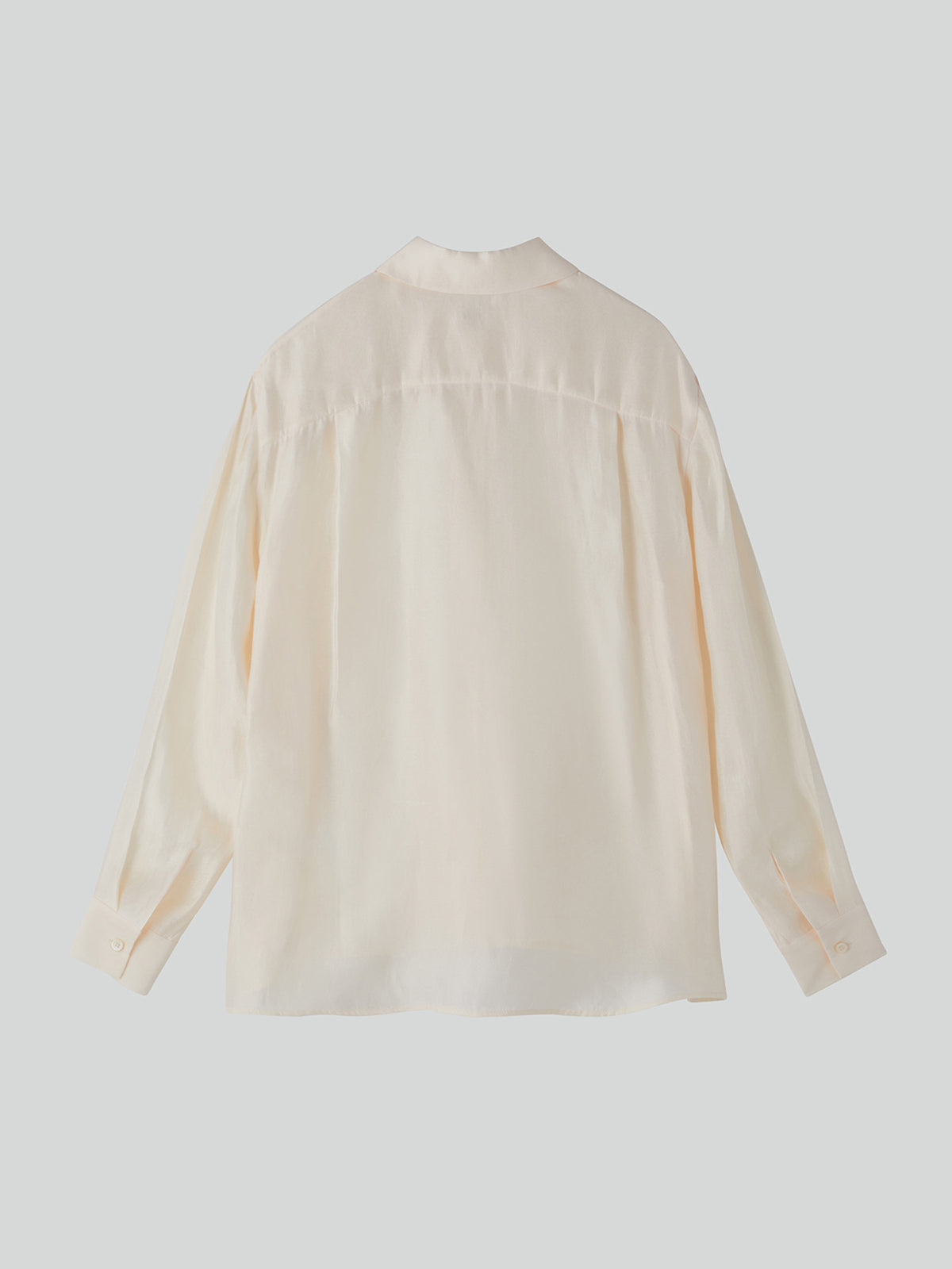 Oversized Sheer Shirt (Cream)