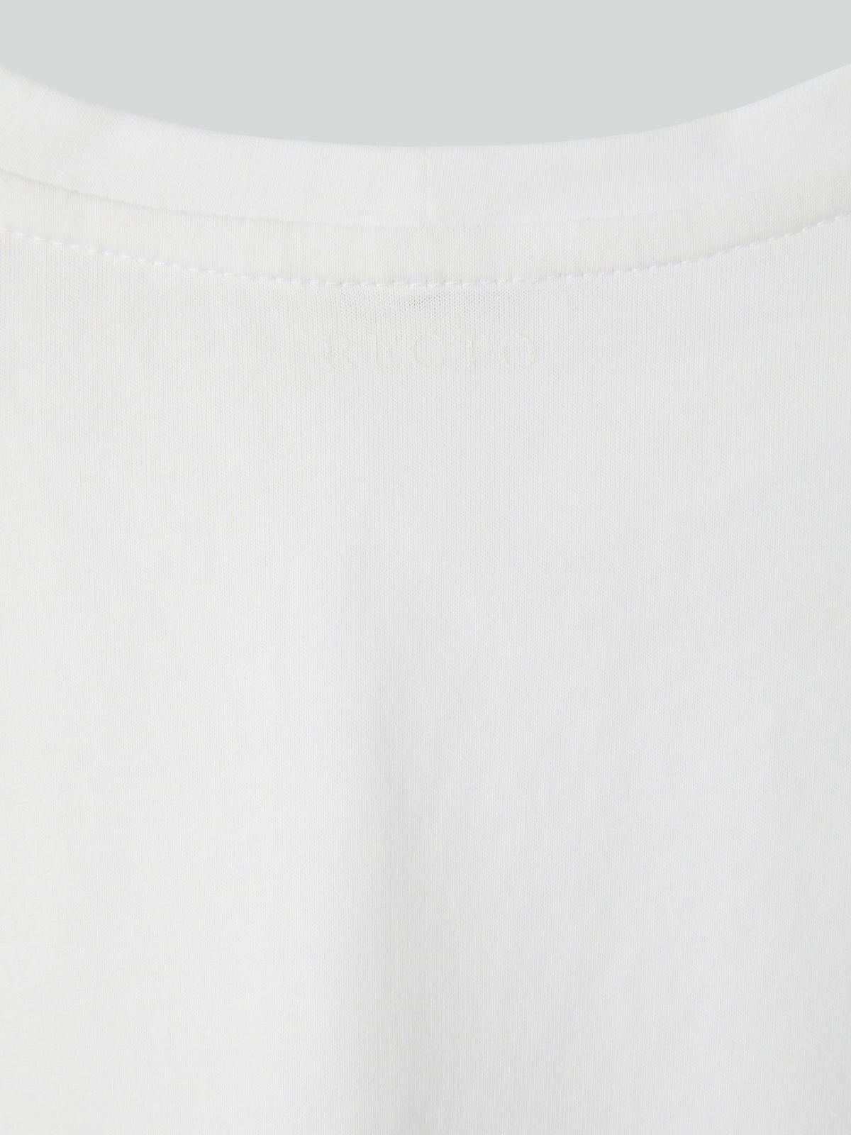 Recto Logo Cap Sleeve Top (White)