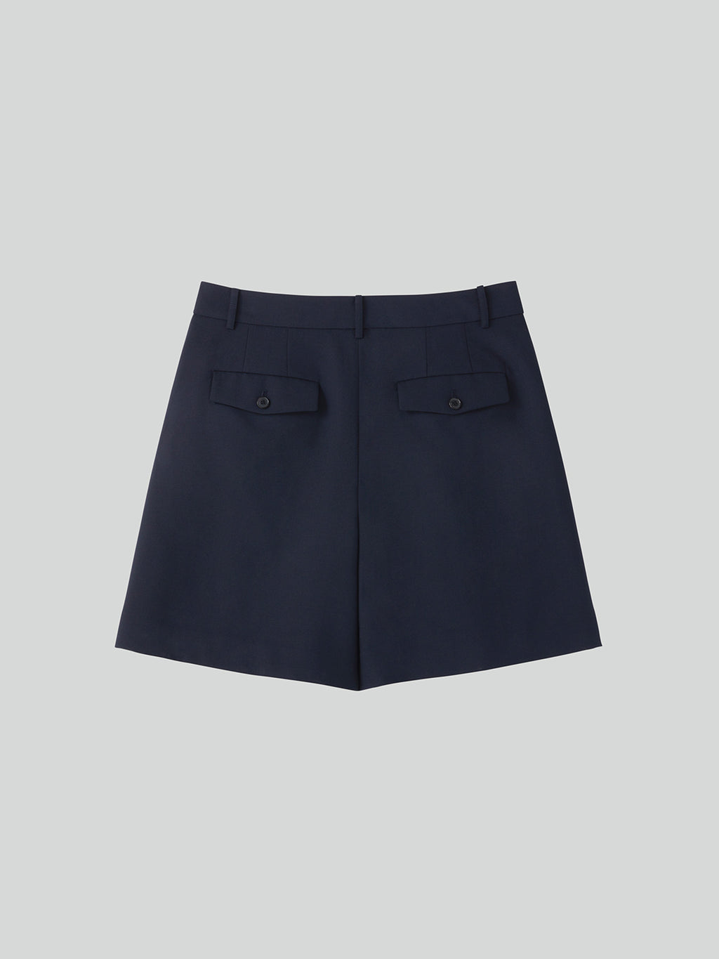 Double Pleated Shorts Women (Dark Navy)