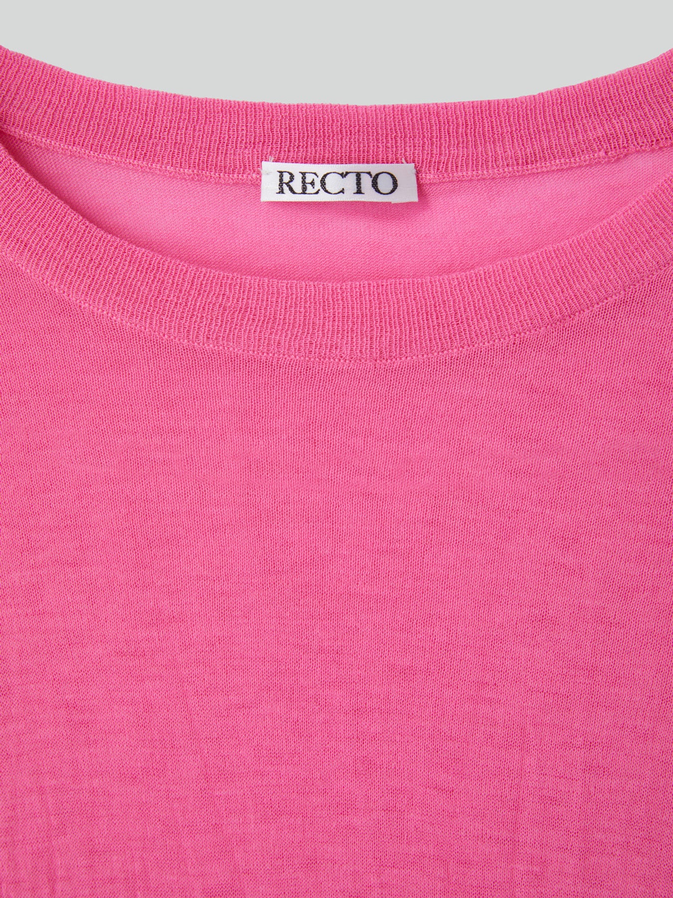 Crease Long Knit Top (Pink)