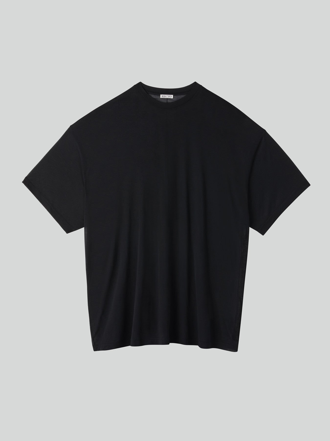 Oversized Sheer T-Shirt (Black)