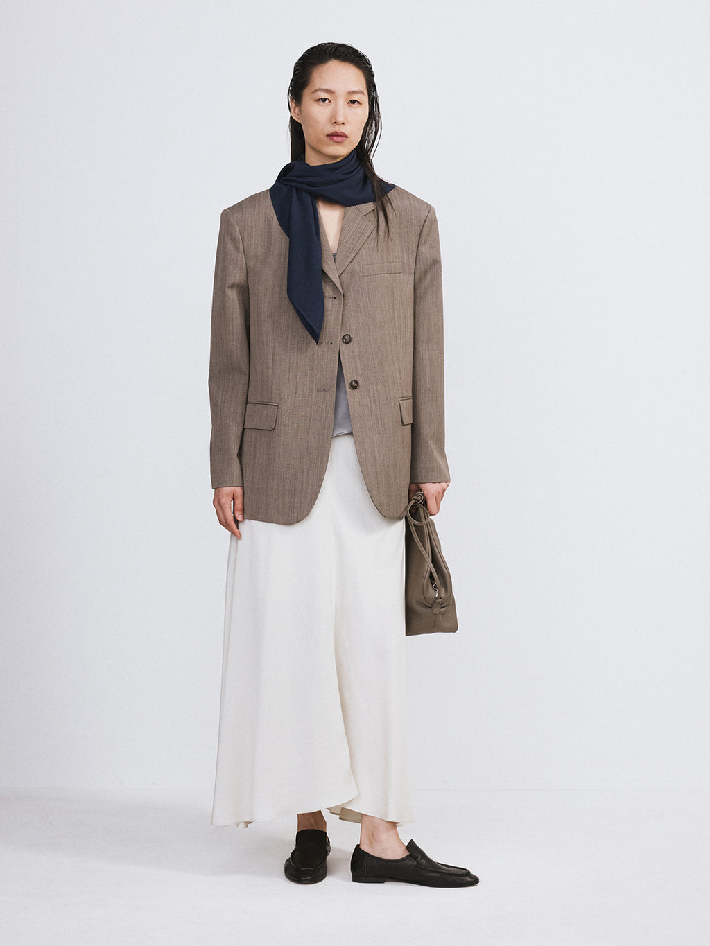 Classic Single Suit Jacket (Sepia)