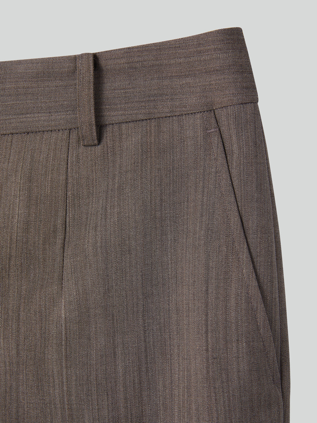 Wide Fit Suit Pants (Sepia)